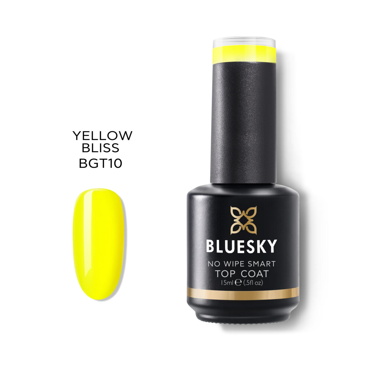 NO WIPE SMART TOP COAT – GLASS – YELLOW BLISS TOP