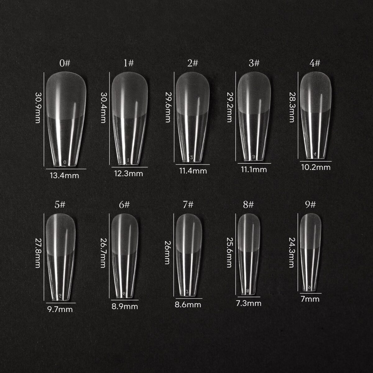 Gel Tips（Coffin- Long） ACCESSORIES