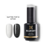 NO WIPE TOP COAT-SILVER GLITTER TOP