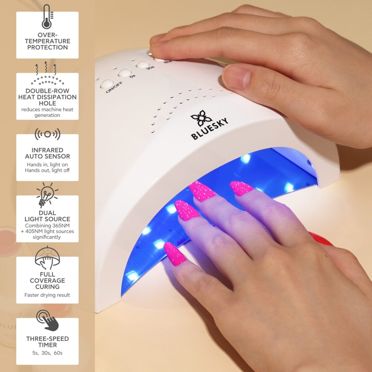 Nail lamp 48W（EU Plug) – White ACCESSORIES