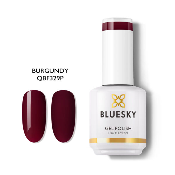 BURGUNDY RED GEL POLISH
