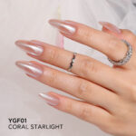 MOONSHINE POWDER – CORAL STARLIGHT NAIL ART