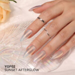 MOONSHINE POWDER – SUNSET AFTER GLOW NAIL ART