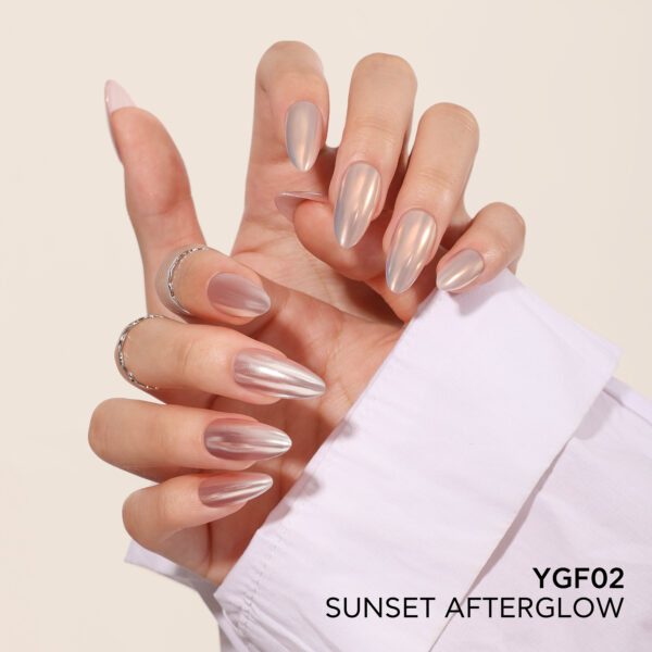 MOONSHINE POWDER – SUNSET AFTER GLOW NAIL ART