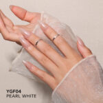 PEARL WHITE CHROME POWDER YGF04 NAIL ART