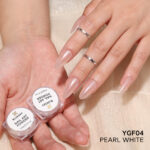 PEARL WHITE CHROME POWDER YGF04 NAIL ART