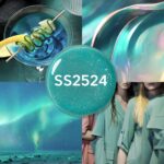 AZURE WATER WITH LIGHT GLITTER – SEASONAL GREEN