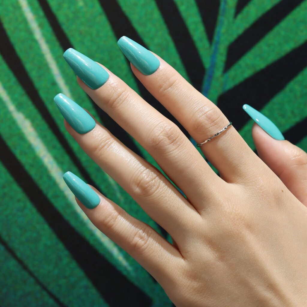 azure water with light glitter seasonal