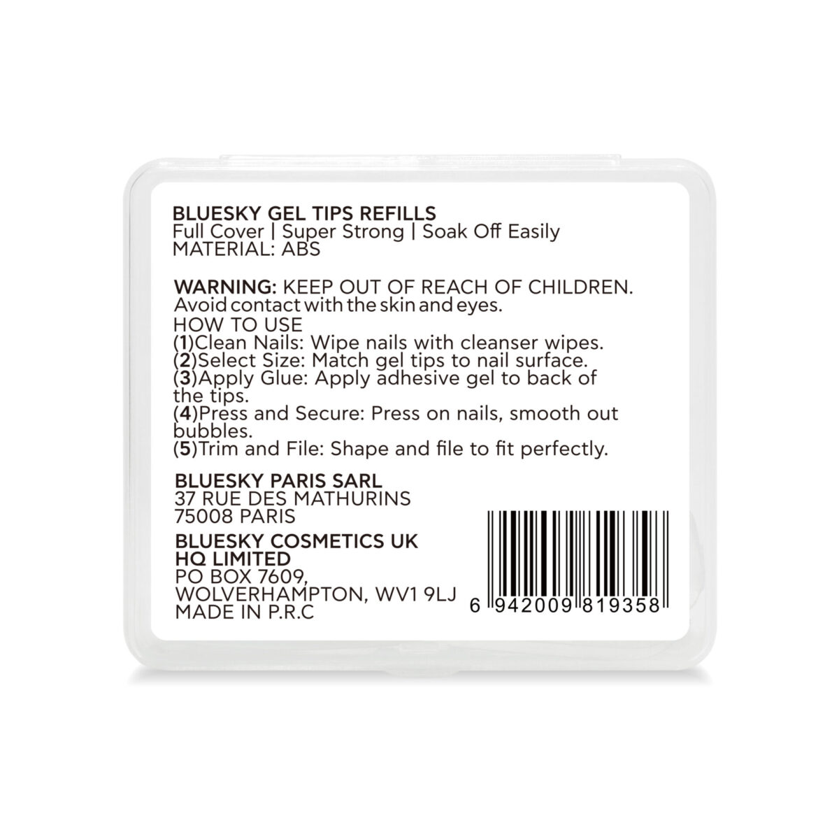 GEL TIPS REFIL NUMBER 01 – 50PCS FORMS & TIPS