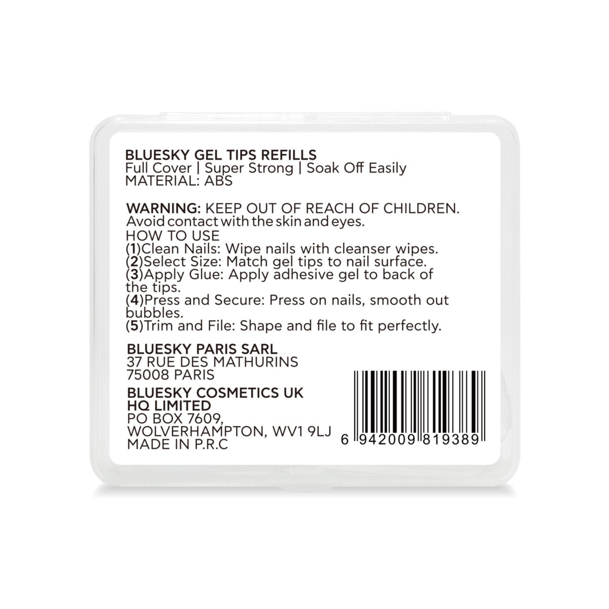 GEL TIPS REFIL NUMBER 04 – 50PCS FORMS & TIPS