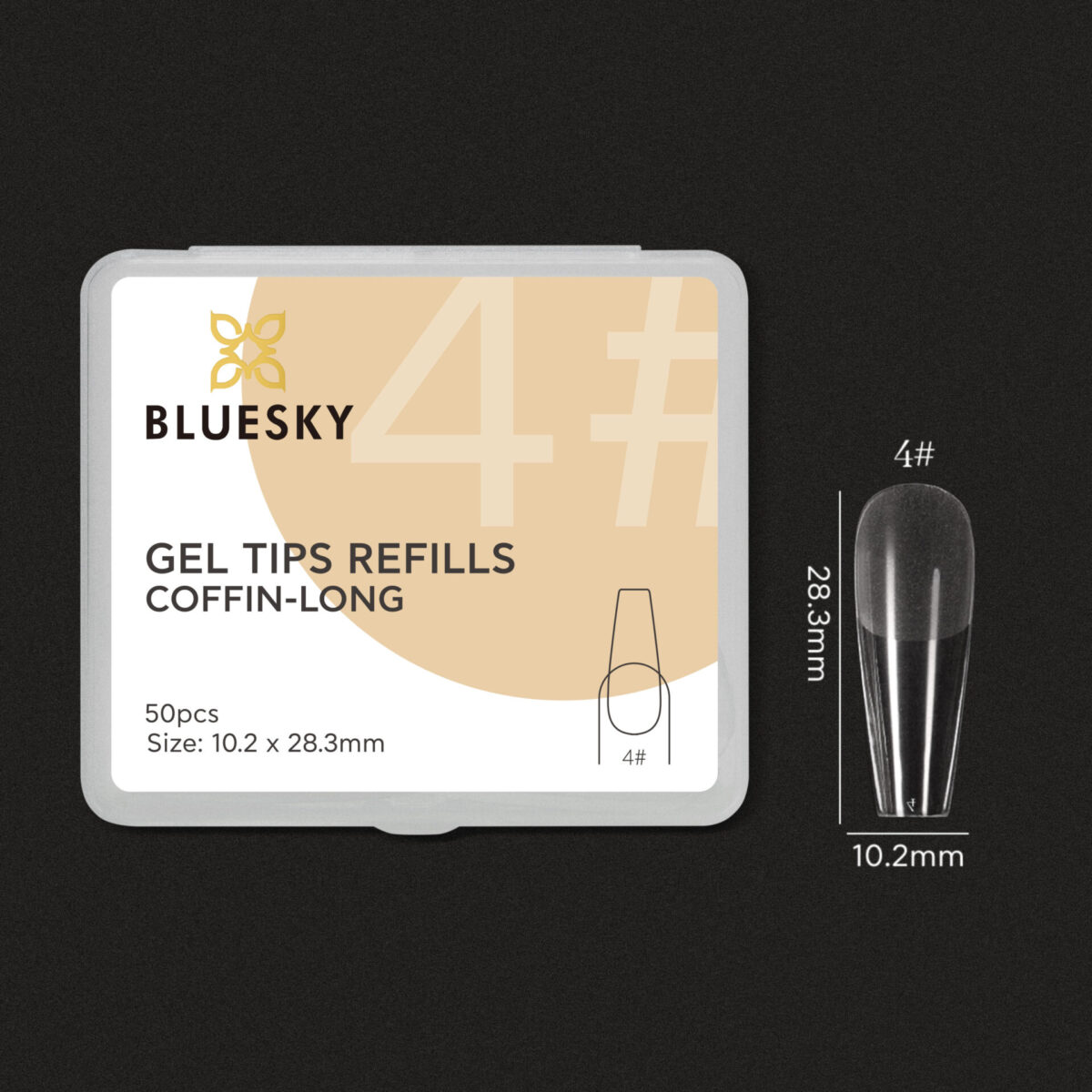 GEL TIPS REFIL NUMBER 04 – 50PCS FORMS & TIPS