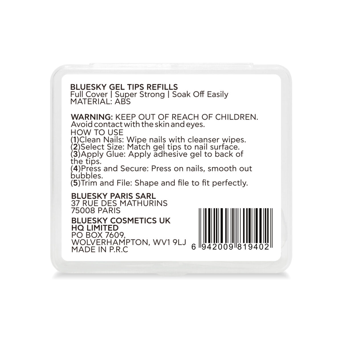 GEL TIPS REFIL NUMBER 06 – 50PCS FORMS & TIPS