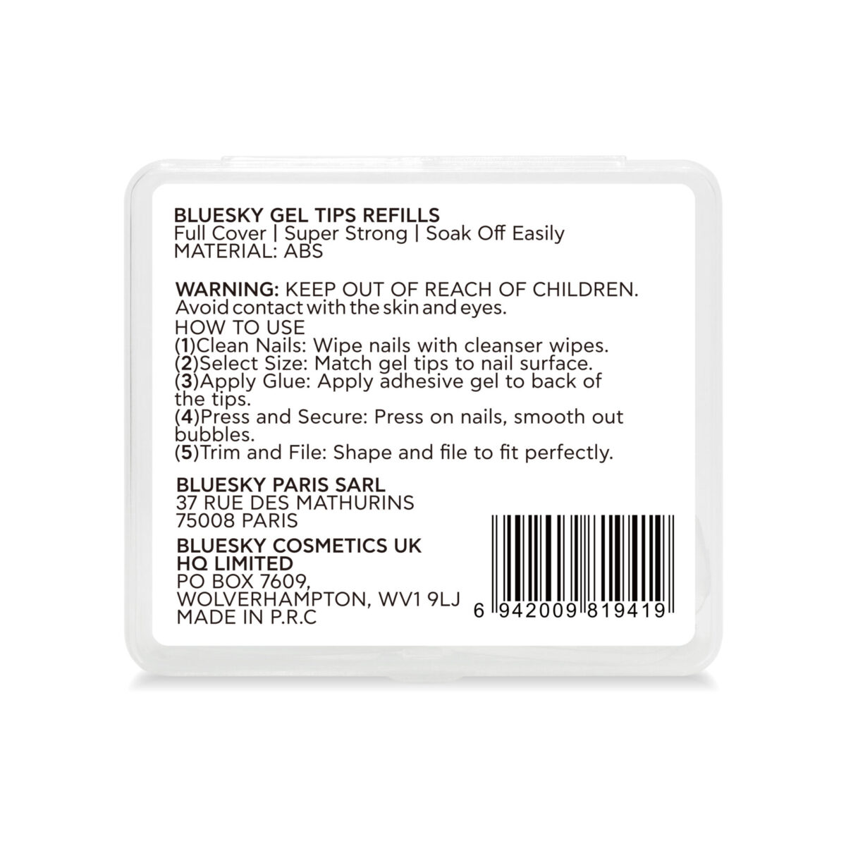 GEL TIPS REFIL NUMBER 07 – 50PCS FORMS & TIPS
