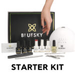 INCLUDES: 48W Led Lamp (With Power Adaptor), Acid Free Primer(15Ml), Cuticle Oil(15Ml), Base Coat(15Ml), No Wipe Top Coat(15Ml), Gel Polish(15Ml) X3 Colors,  Cleanser Wipes (20pcs/box), Cuticle Nipper, Cuticle Pusher, Nail File, Nail Buffer (BOX) SET