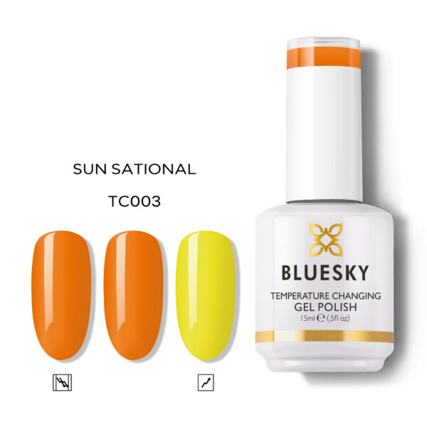 THERMO CHANGE GEL – SUN SATIONAL – ORANGE TO YELLOW TEMPERATURE CHANGING GEL