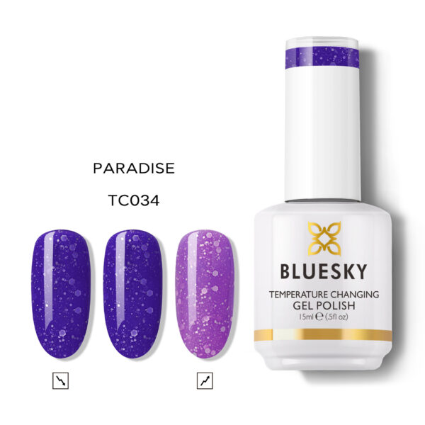 THERMO CHANGE GEL – PARADISE – PURPLE TO LIGHT PURPLE TEMPERATURE CHANGING GEL