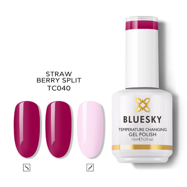 THERMO CHANGE GEL – STRAW BERRY SPLIT – PINK TO WHITE NEON FLASH