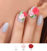 4D – WHITE NAIL ART