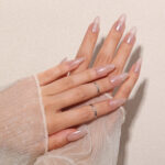 PEARL WHITE CHROME POWDER YGF04 NAIL ART